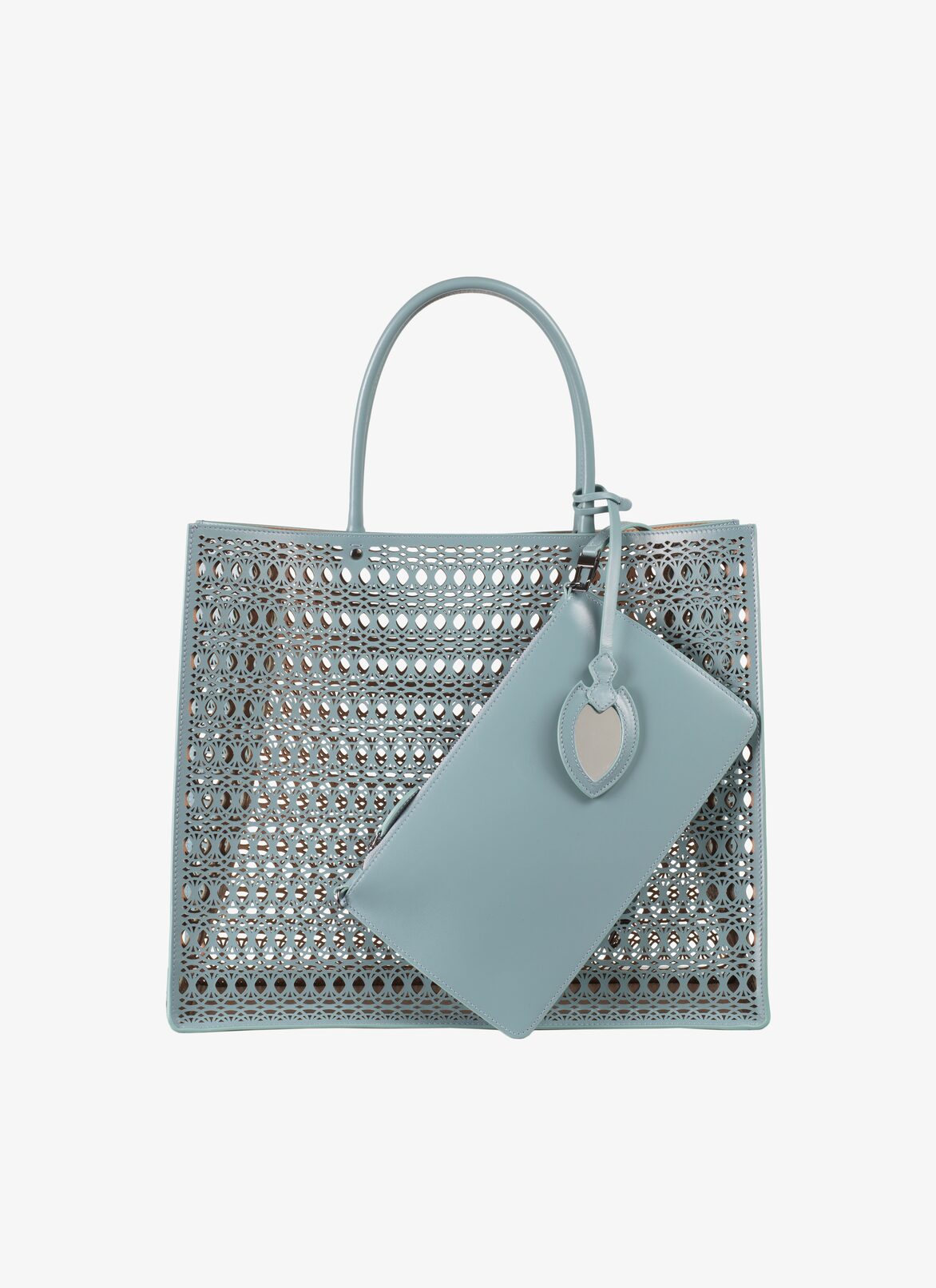 Garance 36 Tote Bag ALAÏA LAGOON BLUE GARANCE 36 TOTE BAG